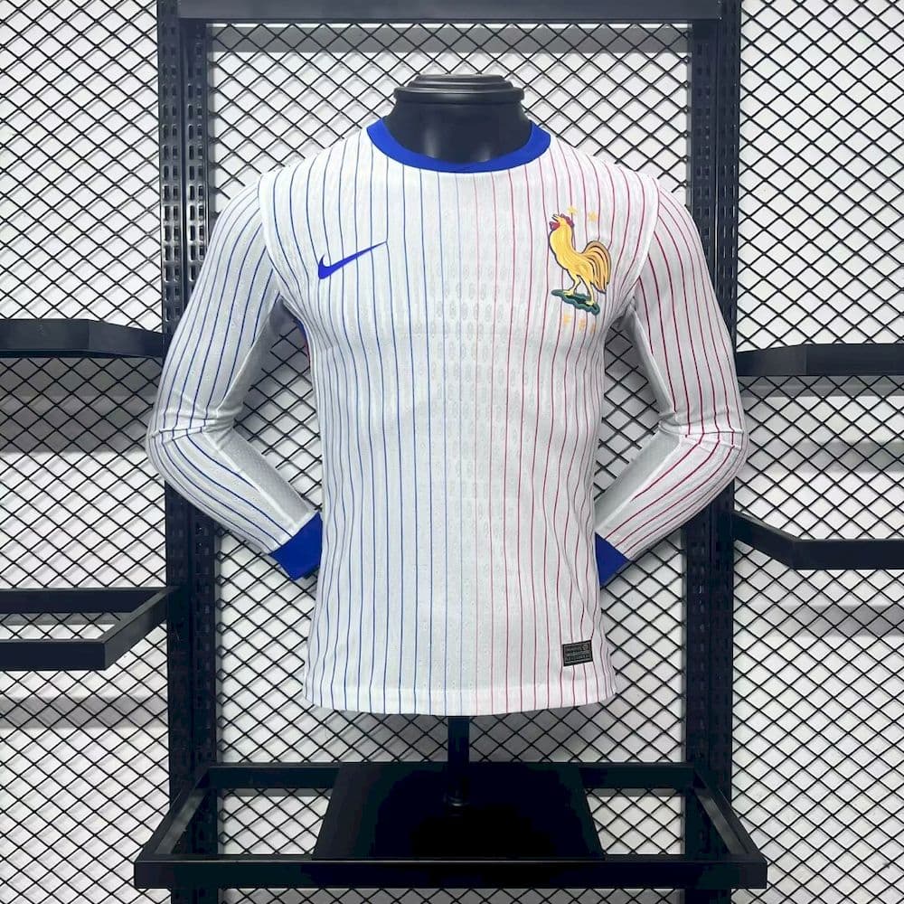 France 2024/25 Euro Away Long Sleeves Jersey – Player Versi