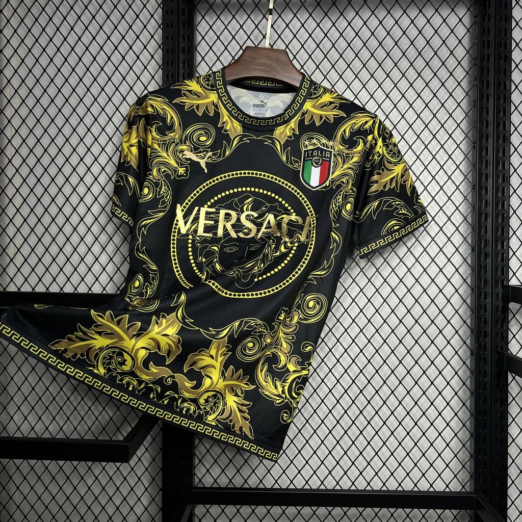Italy 2022/23 Versace Co-Branded Edition Jersey-Gold