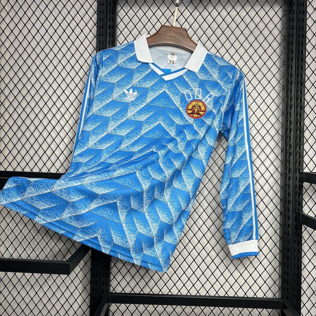 DDR 1988 Away Long Sleeve Retro Jersey