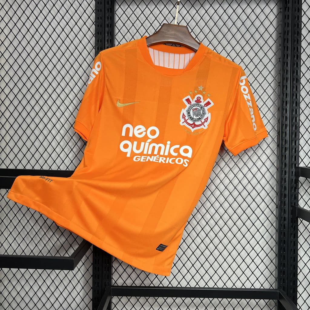 Corinthians 2010 Orange Color Retro Jersey