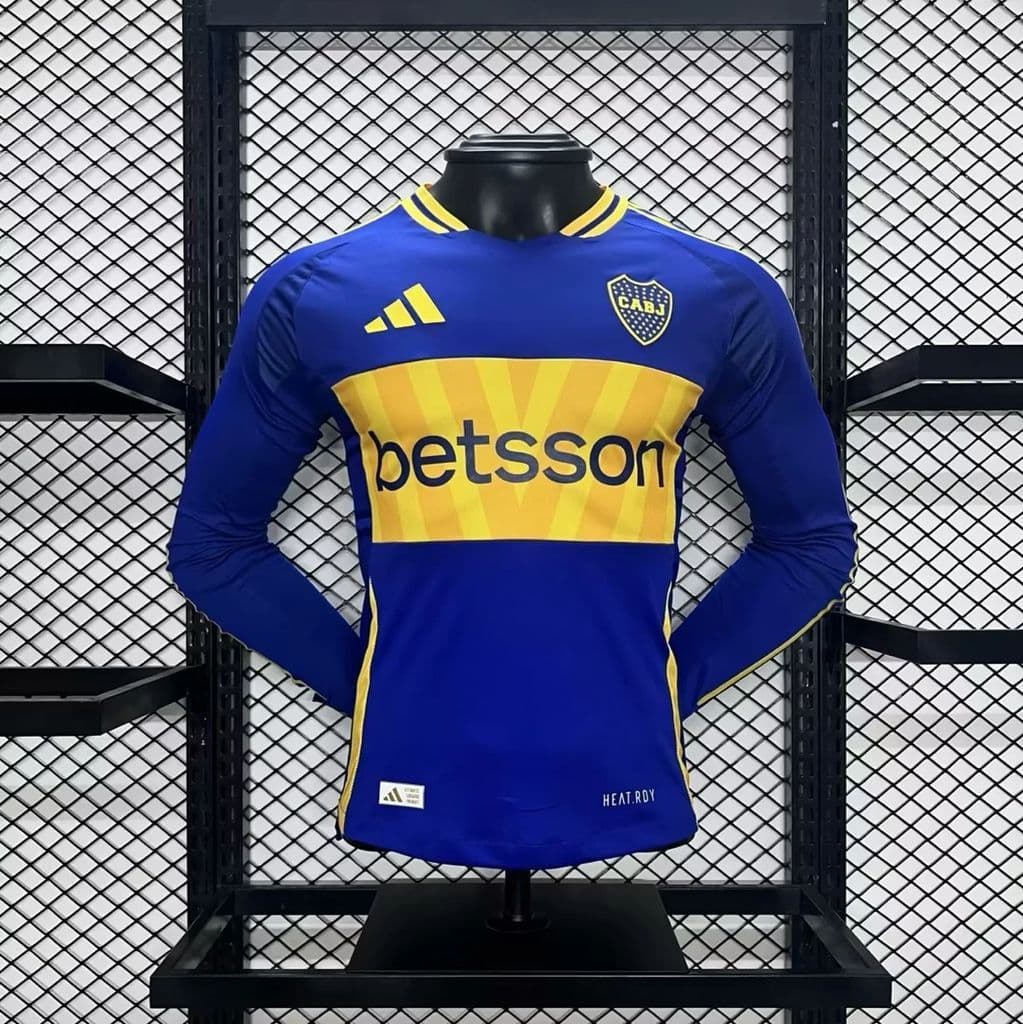 Boca Juniors 2024/25 Home Long Sleeves Jersey Player Version