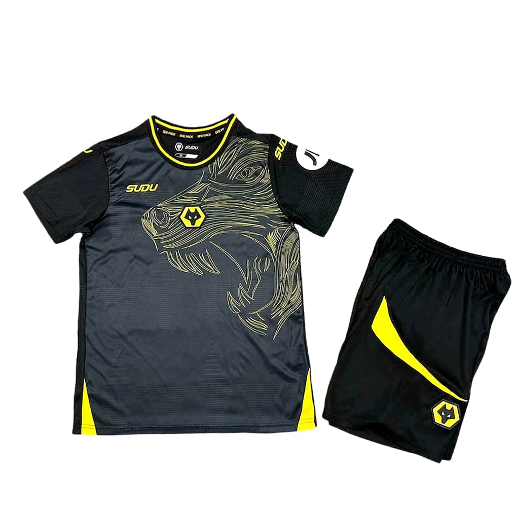 Wolves 2024/25 Away Kids Kit
