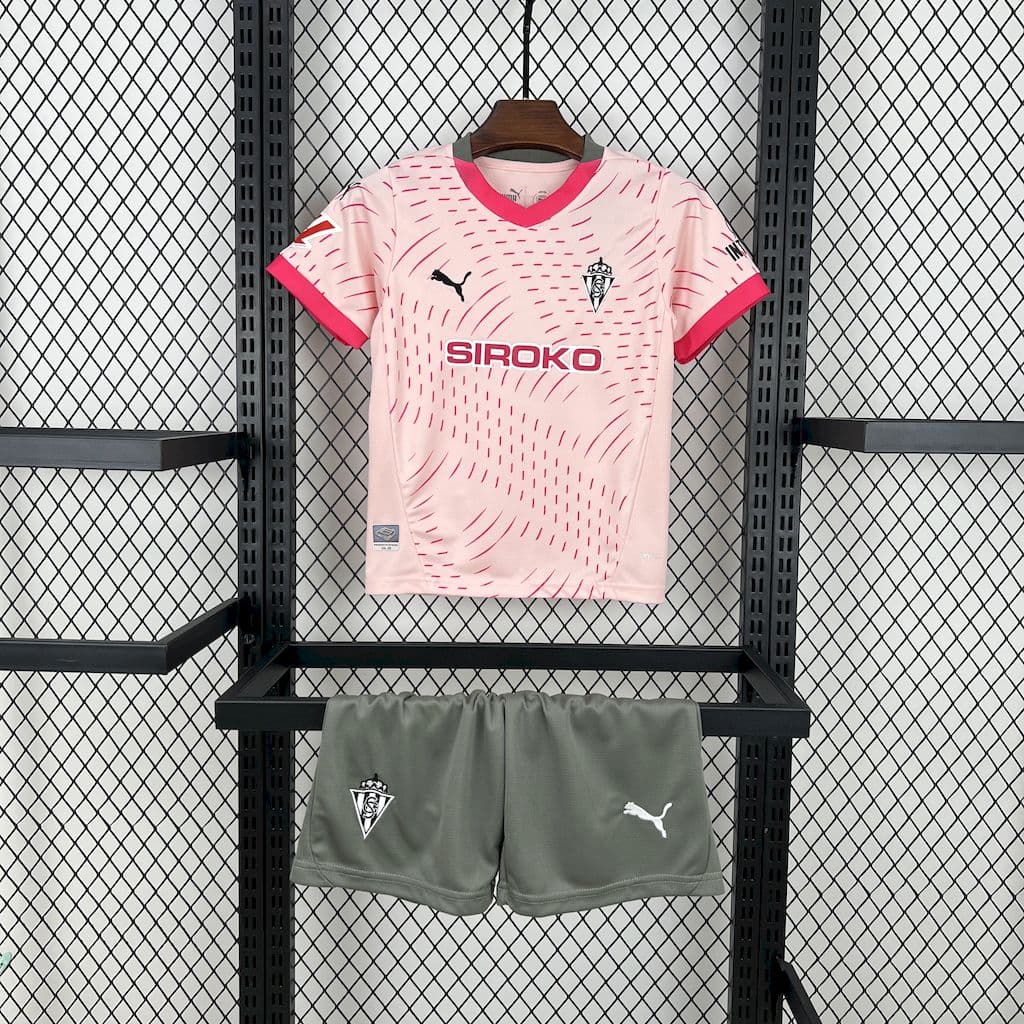 Sporting de Gijon 2024/25 Third Kids Kit