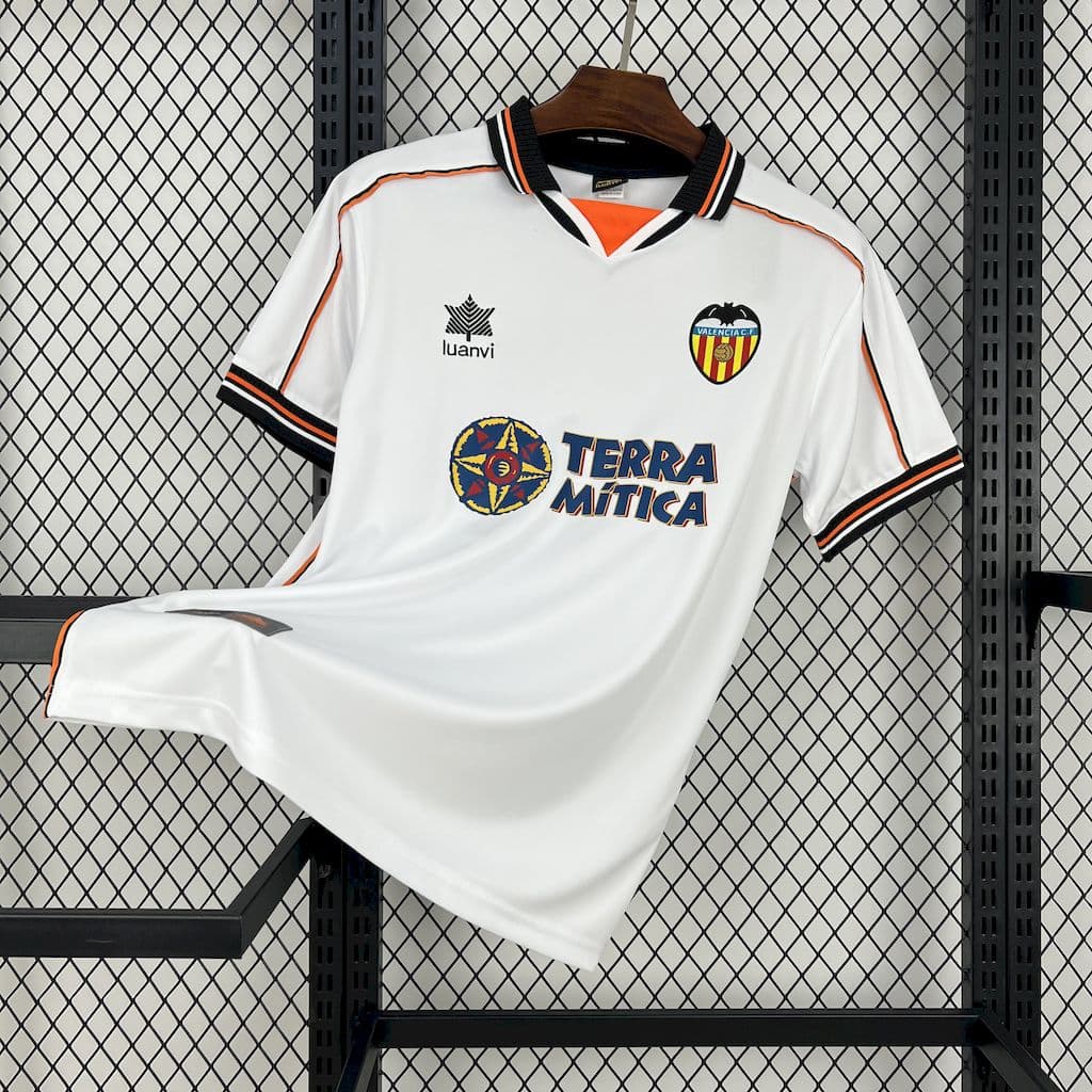 Valencia CF 1999/00 Home Retro Jersey