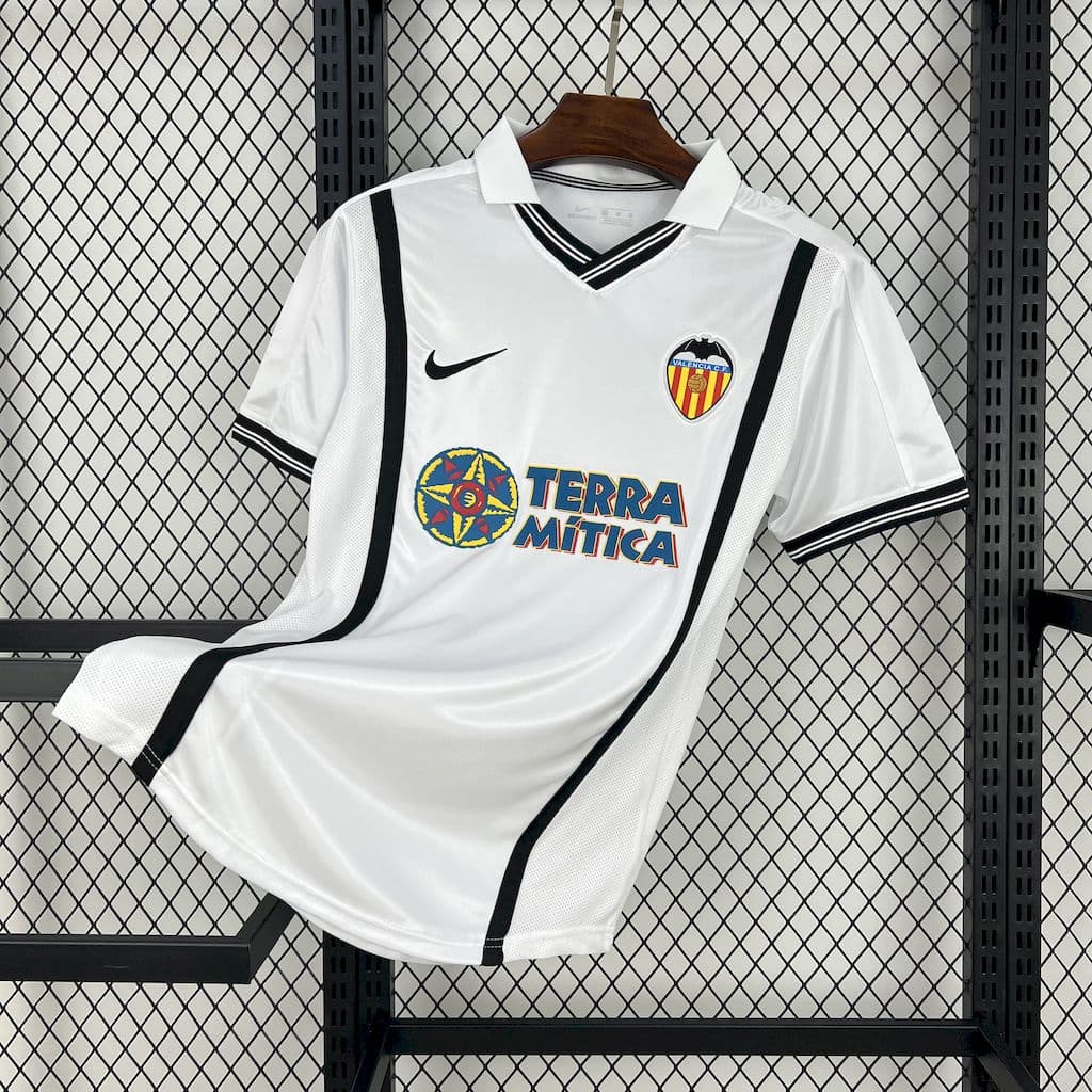 Valencia CF 2000/01 Home Retro Jersey