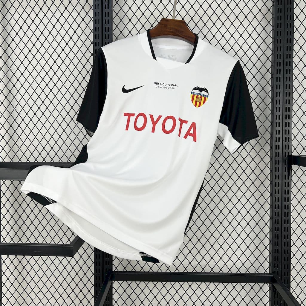 Valencia CF 2003/2004 UEFA Cup Final Home Retro Jersey
