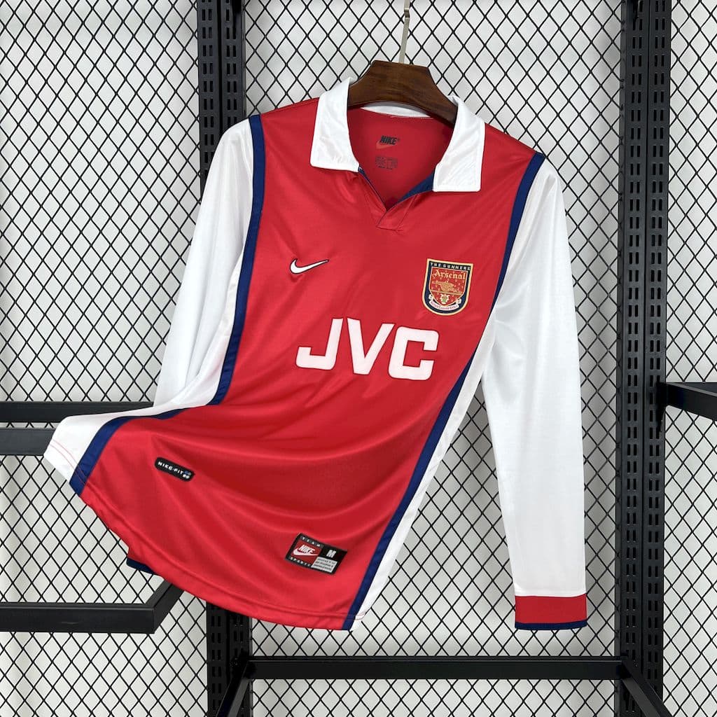 Arsenal 1998/99 Home Long Sleeves Retro Jersey