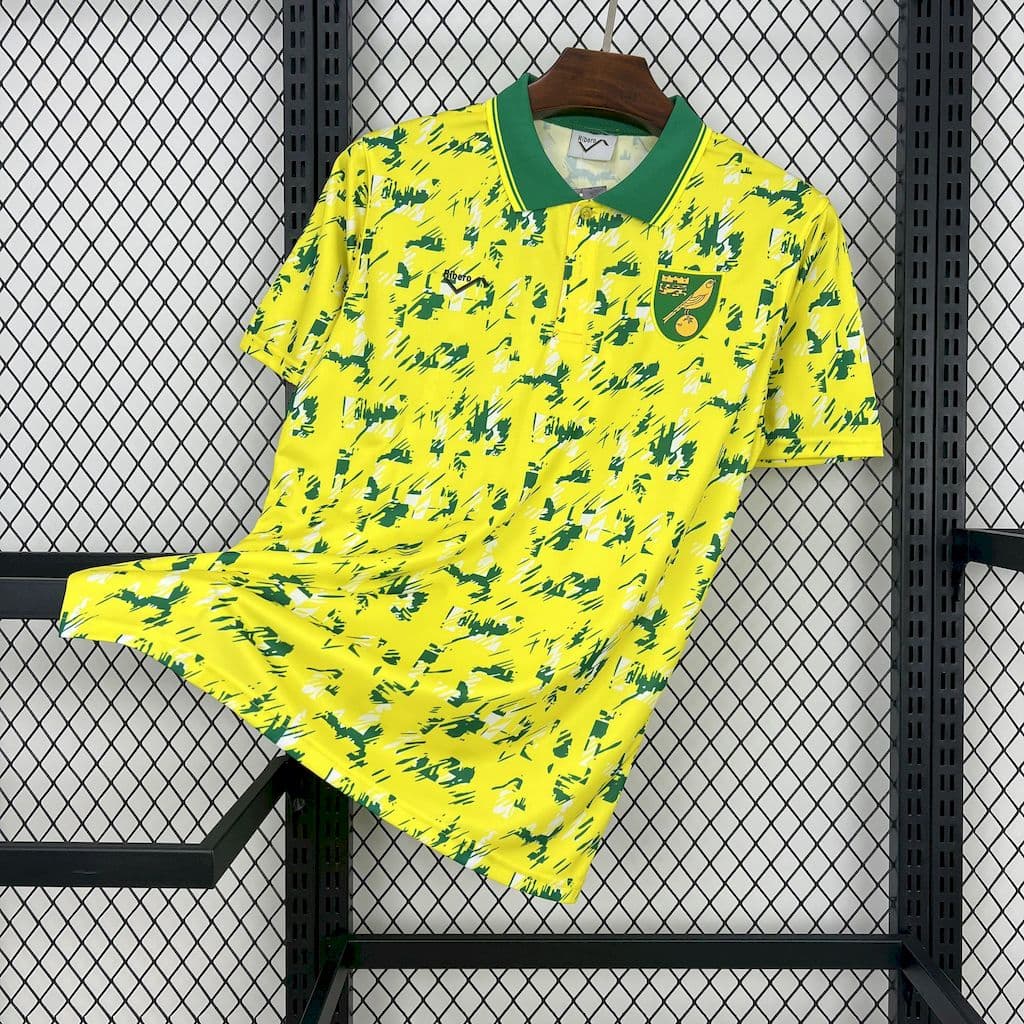 Norwich City FC 1992/94 Home Retro Jersey