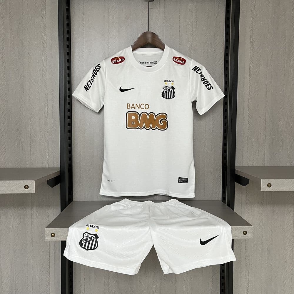 Santos 2012 home Kids Retro Jersey And Shorts