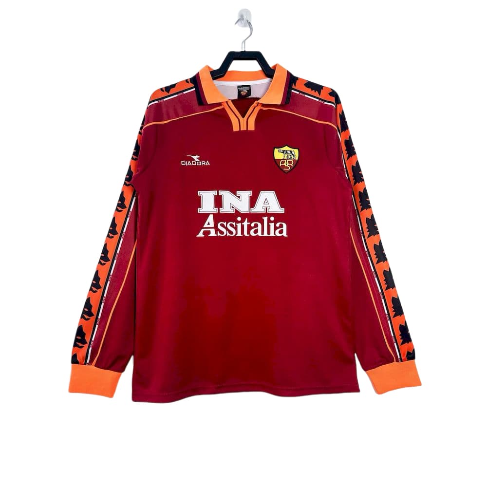 AS Roma 1998/99 Home Long Sleeve Retro Jersey