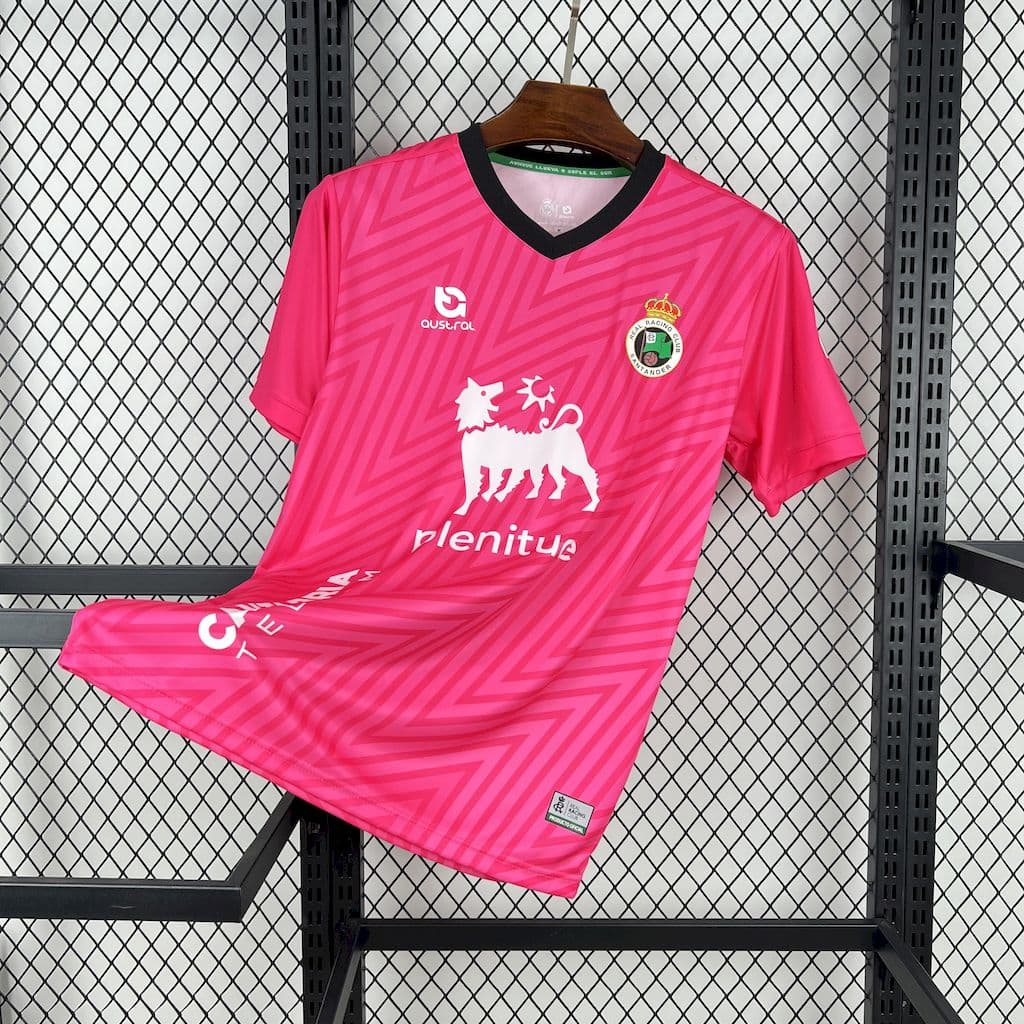 Racing de Santander 2024/25 Pink Goalkeeper Jersey
