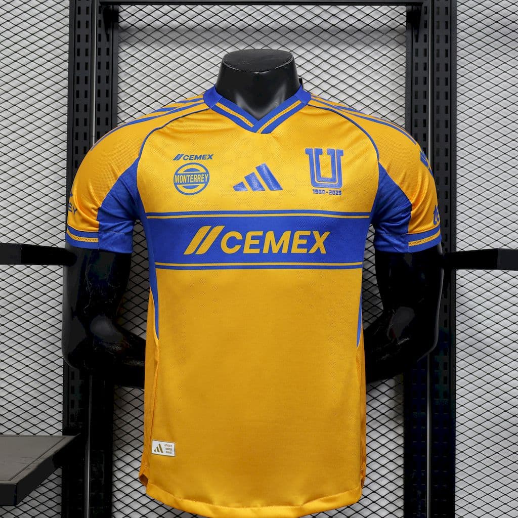 Tigres UANL 2025/26 Home Jersey Player Version