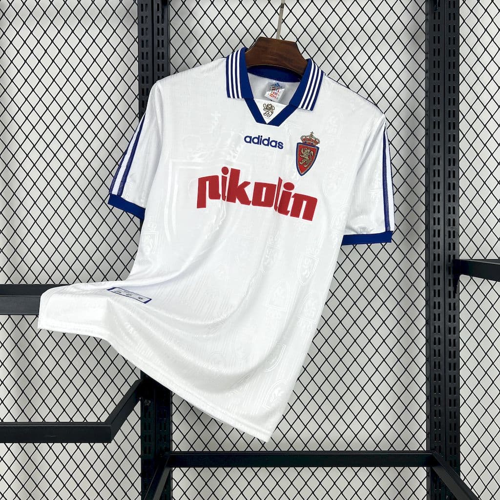 Real Zaragoza 1997/98 Home Retro Jersey