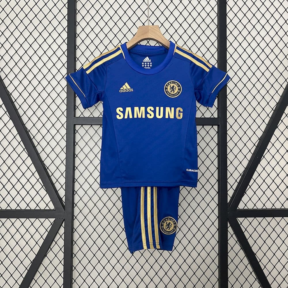 Chelsea 2012/13 Home Kids Retro Jersey And Shorts