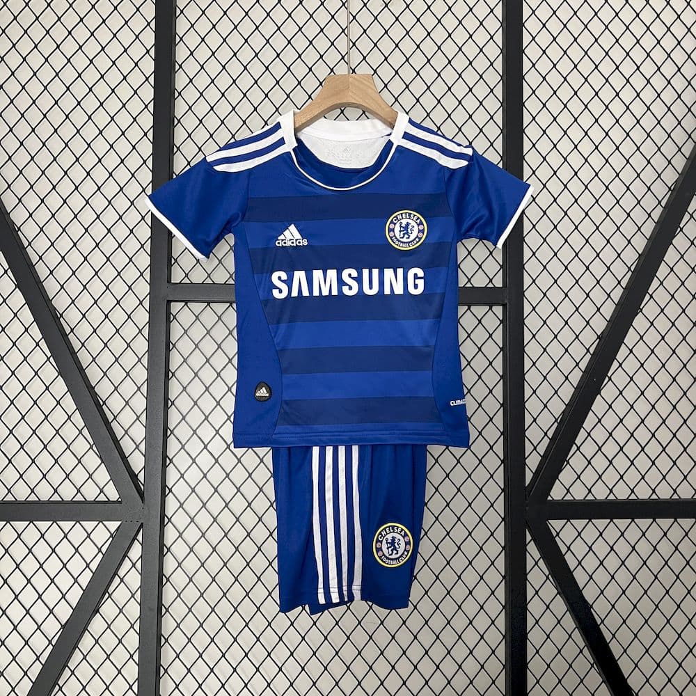 Chelsea 2011/12 Home Kids Retro Jersey And Shorts
