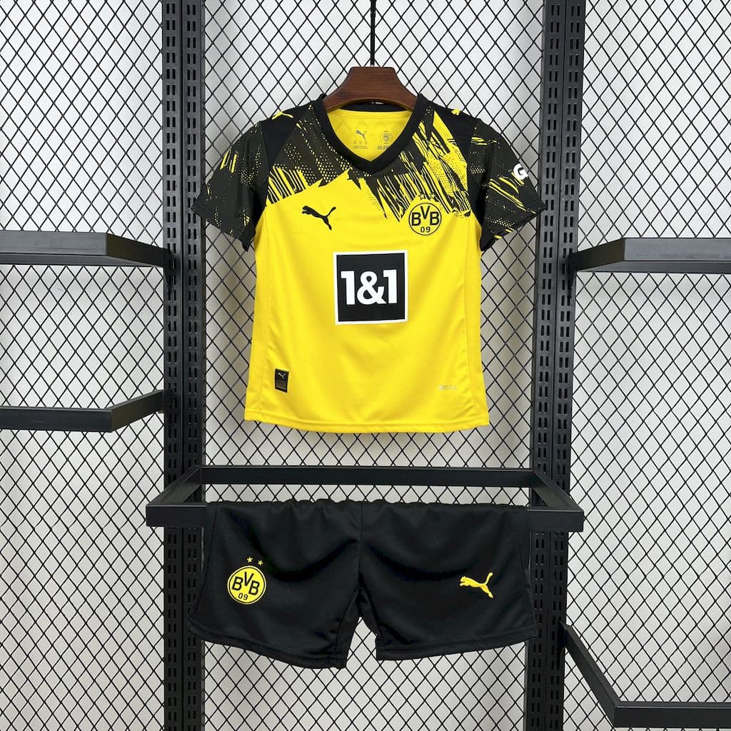 Borussia Dortmund 2025/26 Home Kids Kit