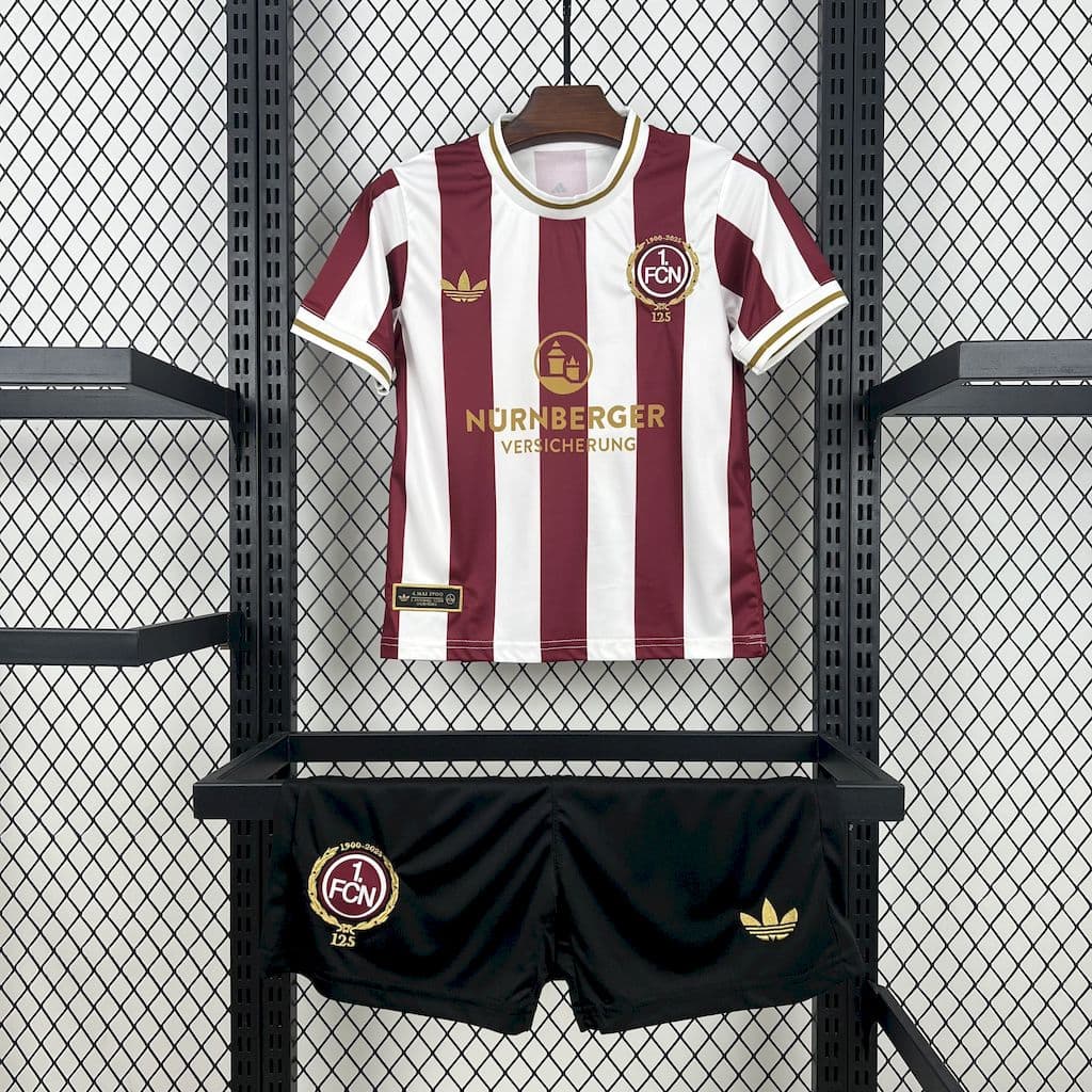 1. FC Nurnberg 2025/26 125th Anniversary Kids Kit