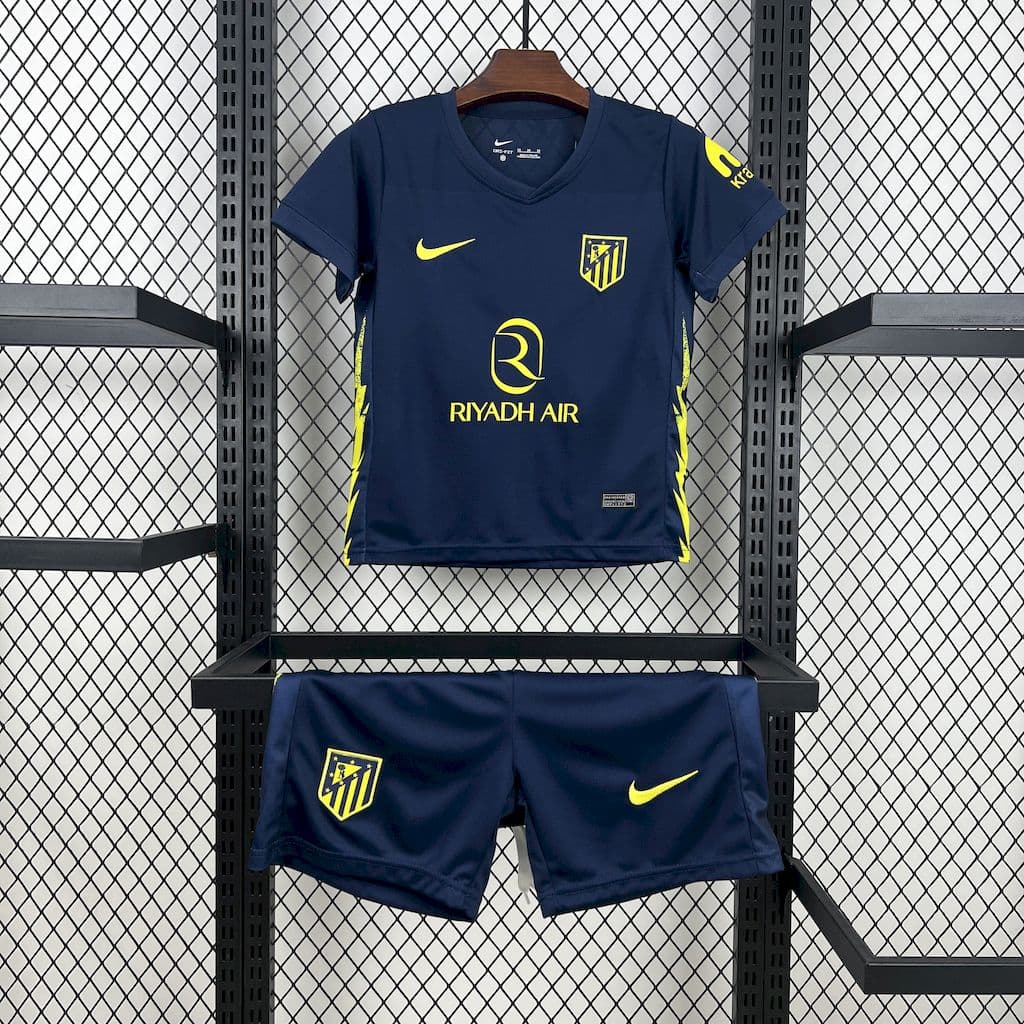 Atletico Madrid 2025/26 Away Kids Kit