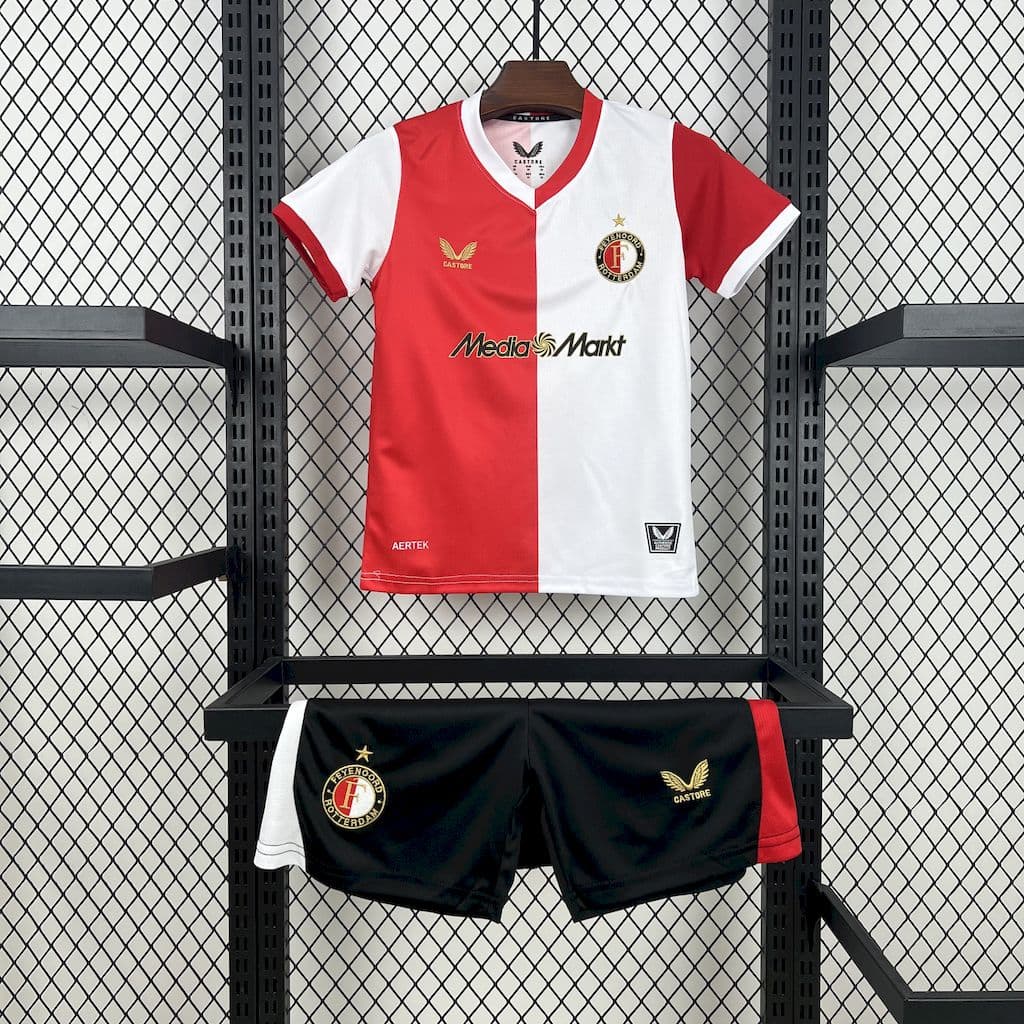 Feyenoord Rotterdam 2025/26 Home Kids Kit