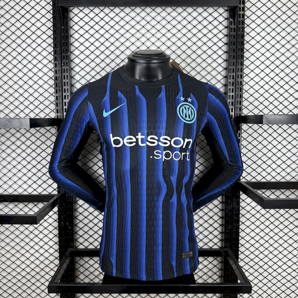 Inter Milan 2025/26 Home Long Sleeves Jersey Player Version