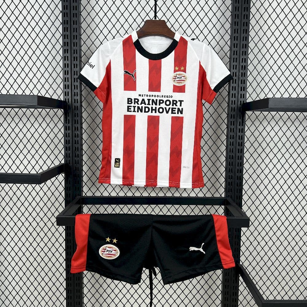 PSV Eindhoven 2025/26 Home Kids Kit