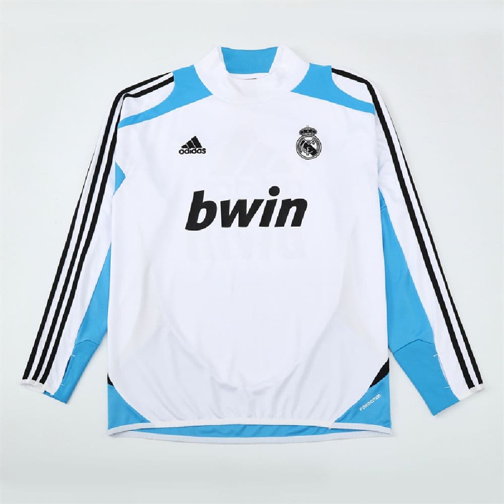Unisex Real Madrid 2012/13 1/4 Zip Sweatshirt Retro Style