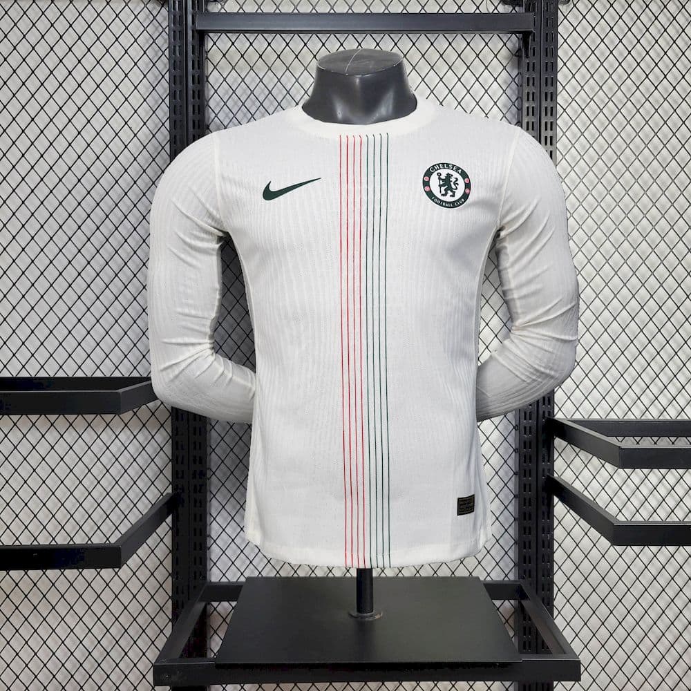 Mens Chelsea 2025/26 Away Long Sleeve Jersey Player Version