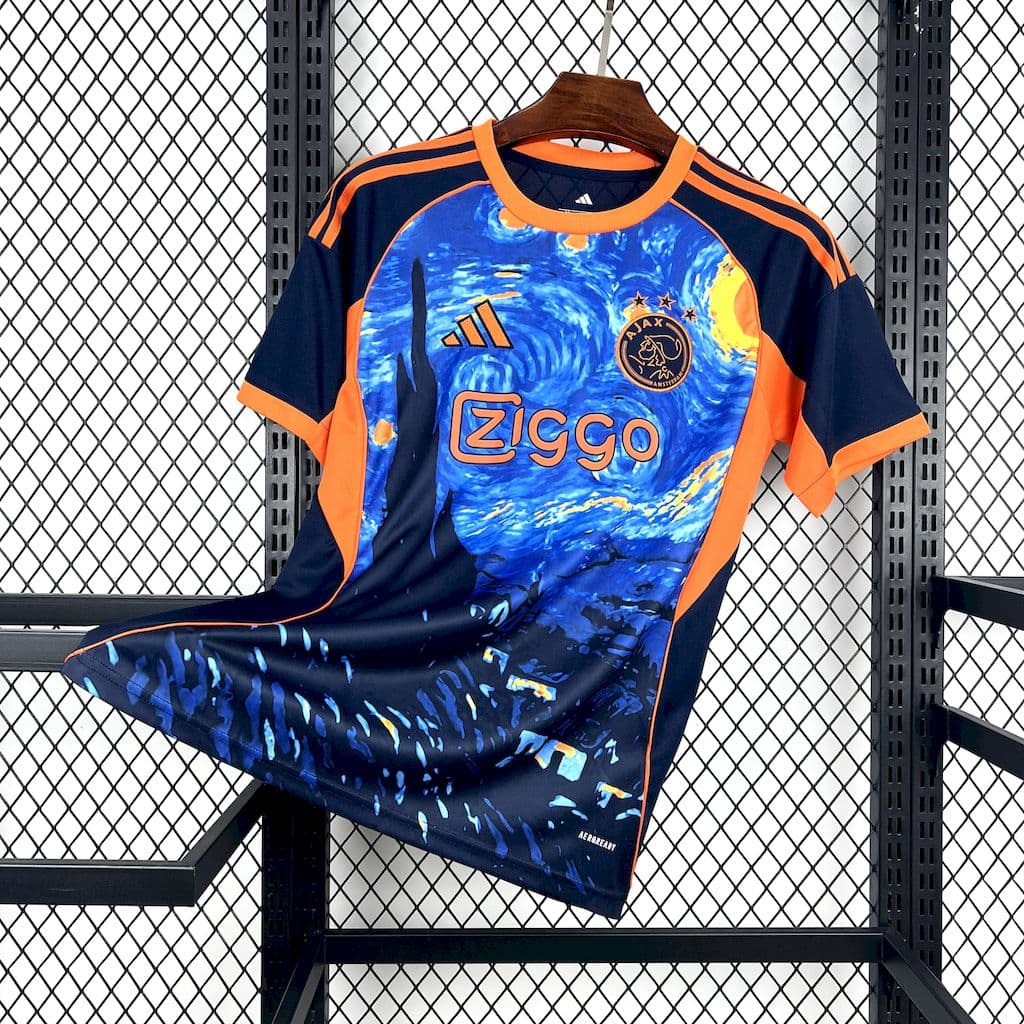 Mens Ajax x Van Gogh 2025/26 The Starry Night Edition Jersey