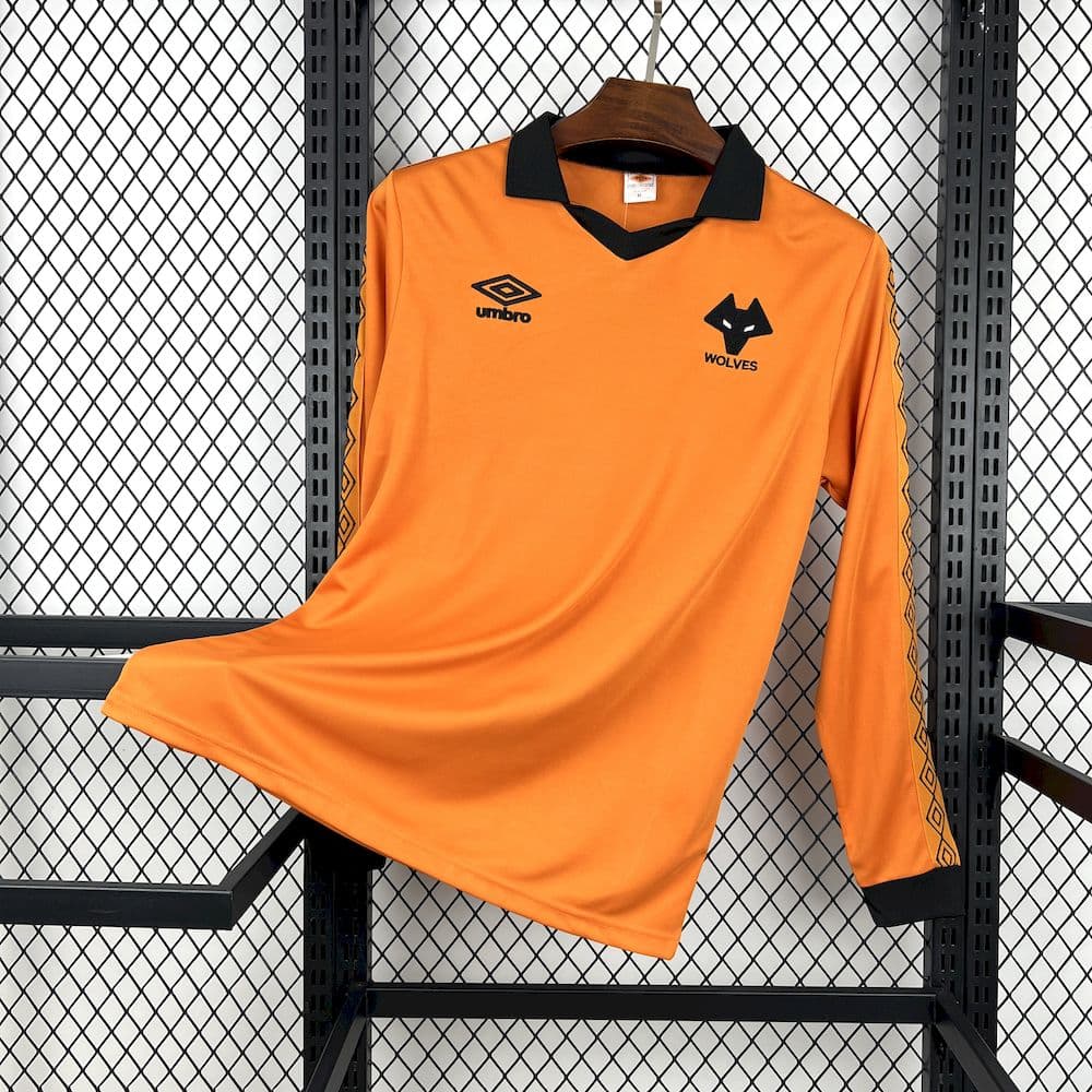 Retro Wolves 1980/81 Home Long Sleeve Jersey