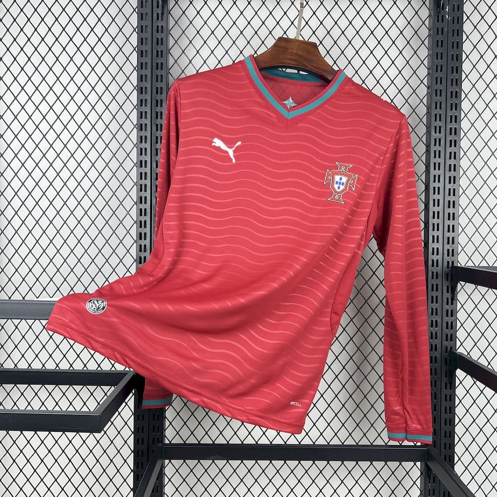 Mens Portugal 2026 World Cup Home Long Sleeve Jeresy