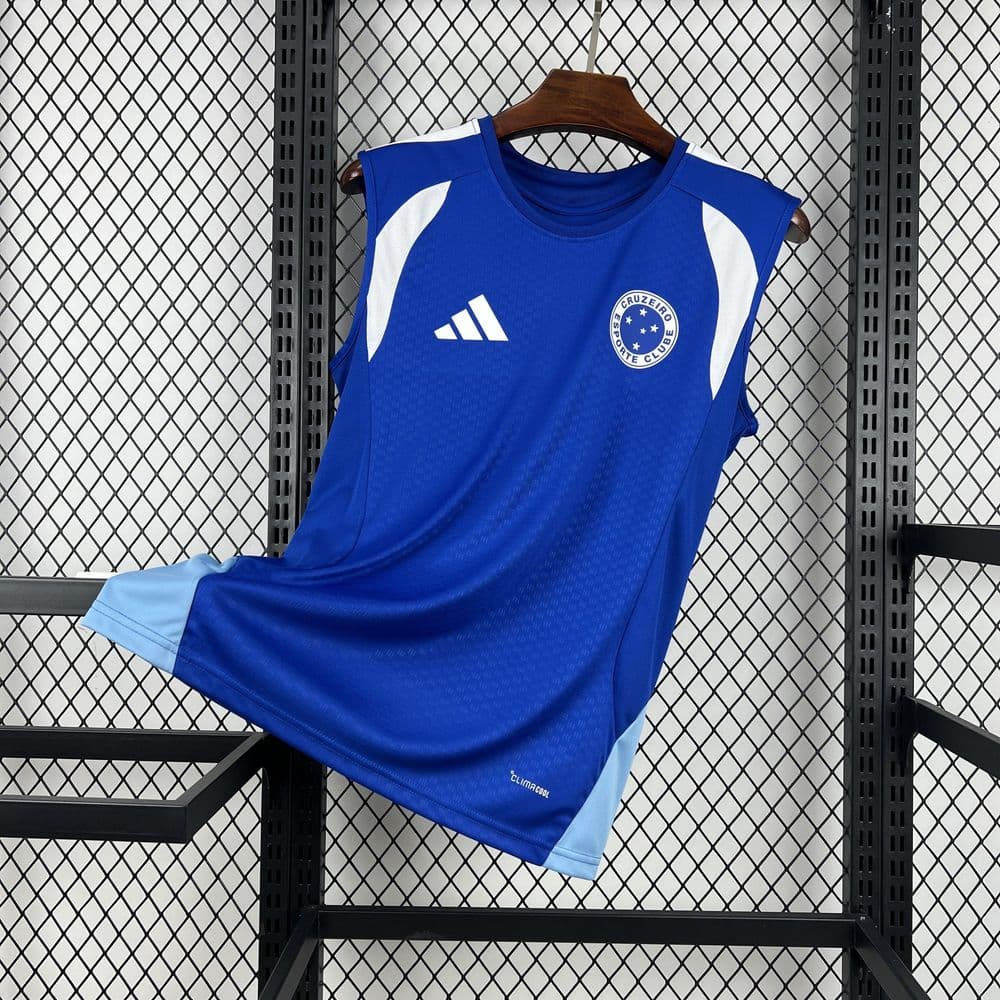 Mens Cruzeiro 202526 Pre-Match Vest Jersey